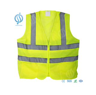 Elastic Reflective Vest with Pockets for Personal Protection
