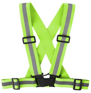Reflective safety belt vests