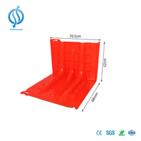Flood barrier for parking lot or subway entrance