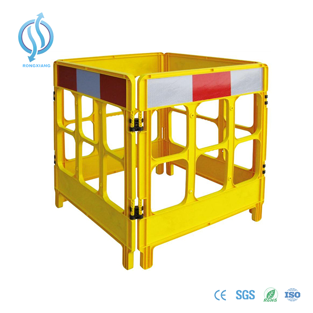 Yellow Traffic Plastic Barrier System