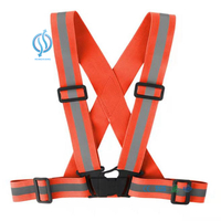 Elastic Reflective Vest with Pockets for Night Walking
