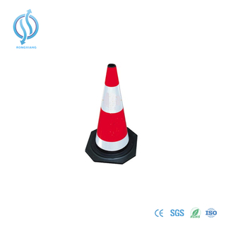700mm Red Cone with Black Base
