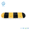 Yellow And Black Rubber Speed Humps for Road Safety