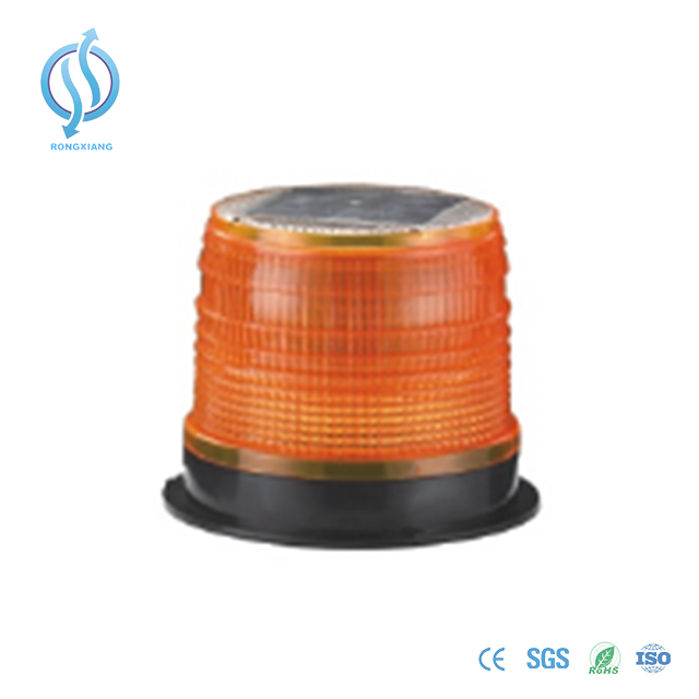 Yellow And Customized Colors Solar LED Strobe Beacon Warning Light