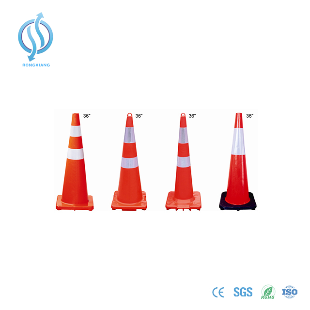 Extendable Pink Traffic Cone for Roadway Safety