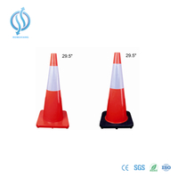 750mm 3.6kg Orange Traffic Cone with Black Base